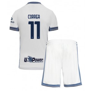 Inter Milan Joaquin Correa #11 Borta Kläder Barn 2024-25 Kortärmad (+ Korta byxor)